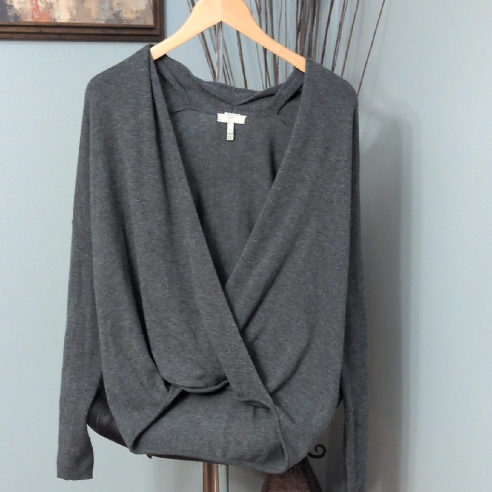 Joie Charcoal V-Neck Sweater